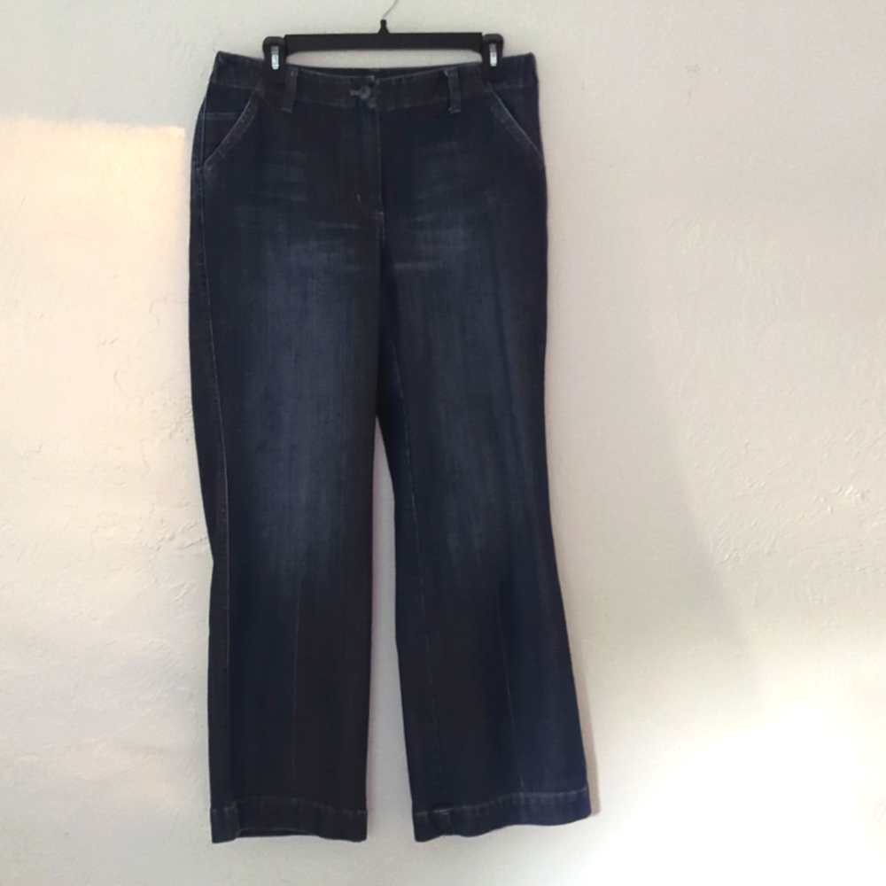 Talbot Petits Wide Leg Blue Denim Jeans Size 10